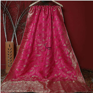 Tasneem Fabrics Women's Pure Gaji Silk Jacquard Dupatta - FBDY0002406