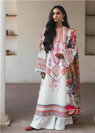 Zara Shahjahan Eid'22 Luxury Lawn Unstitched 3Pc Suit 5B CHANDI