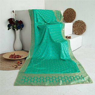 Tasneem Fabrics Women's Pure Gaji Silk Jacquard Dupatta - FBDY0002607