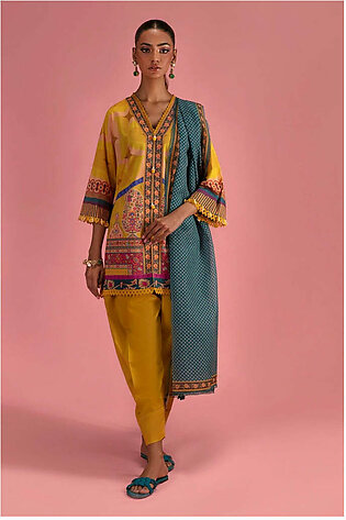 Sana Safinaz Mahay Printed Lawn Unstitched 3Pc Suit H231-022B-AG