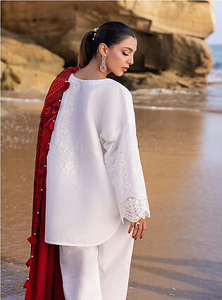 Zainab Chottani Embroidered Chikankari Lawn Unstitched 3Pc Suit D-03A Chunari