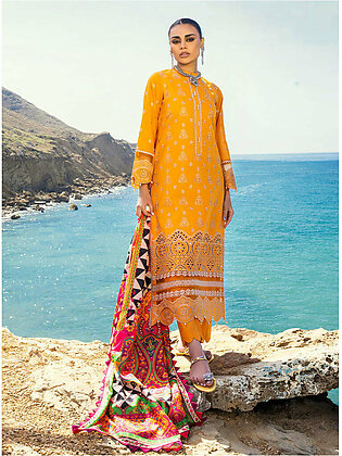 Zainab Chottani Embroidered Chikankari Lawn Unstitched 3Pc Suit ZC-03A