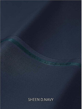 Safeer by edenrobe Men's Blended Fabric For Winter Sheen Dark Navy