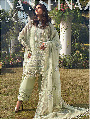 Sana Safinaz Embroidered Luxury Lawn Unstitched 3Pc Suit D-06B