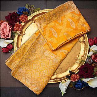 Tasneem Fabrics Women's Pure Gaji Silk Jacquard Dupatta - FBDY0002700