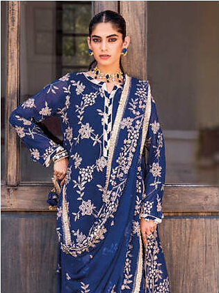 Gul Ahmed Festive Eid Embroidered Chiffon Unstitched 3Pc Suit FE-42002