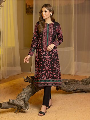 Limelight Winter Unstitched Printed Cotton 2Pc Suit U3138 Brown