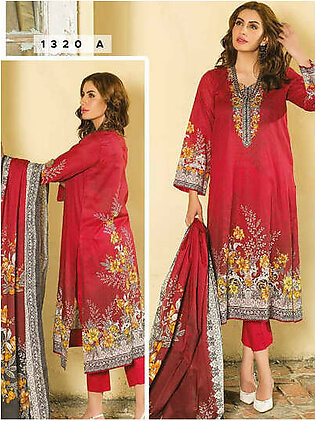 Five Star Classic Summer Unstitched Printed Lawn 3Pc D-1320-A