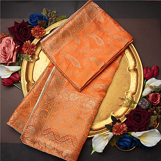 Tasneem Fabrics Women's Pure Gaji Silk Jacquard Dupatta - FBDY0002593