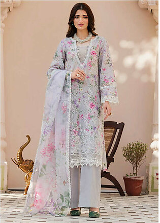 Amal by Motifz Embroidered Lawn Unstitched 3Pc Suit 4625-Moonstoon