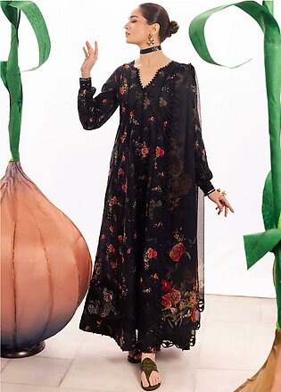 Iznik Dahlia Embroidered Luxury Lawn Unstitched 3Pc Suit DL-08 ENCHANT