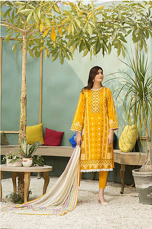 Ittehad Crystal Lawn 2021 Unstitched 3 Piece Printed Suit CL-21142-A