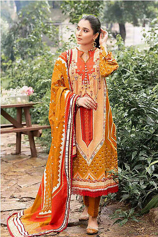 Gul Ahmed Winter Khaddar Unstitched Printed 3Pc Suit K-22040 A