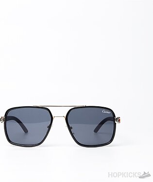 Cartier Men's Double-bar Metal Printed Frame Sunglasses