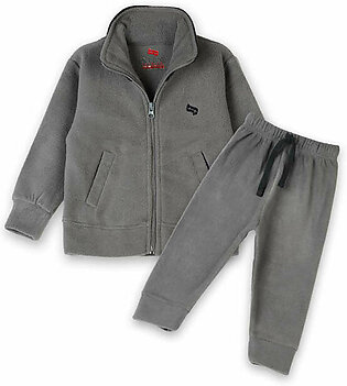 AllurePremium Puller Fleece Jacket With Trousers A Grey