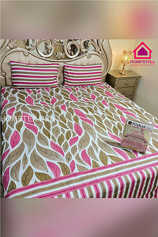 Nishat Pure Cotton Bed Sheet | 3pcs | PC-117