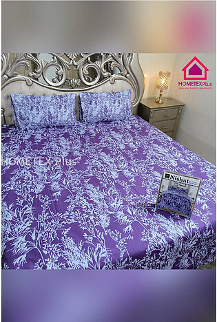 Nishat Pure Cotton Bed Sheet | 3pcs | PC-110