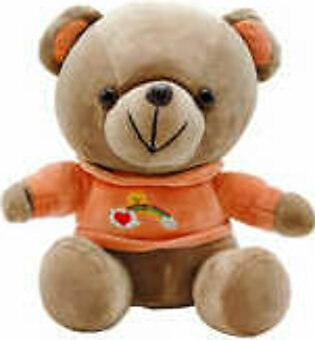 STUFFED TOY BEAR WITH HEART SOFT MULTI COLOR LONG PCS