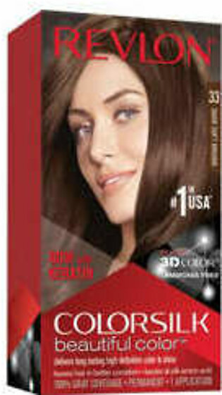 Revlon ColorSilk Permanent Hair Color Dark Golden Brown 37  Clicks