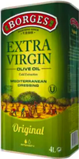 BORGES EXTRA VIRGIN OLIVE OIL 4 LTR