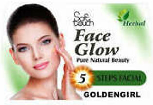 SOFT TOUCH GOLDENGIRL FACE GLOW 5 STEPS FACIAL HERBAL SINGLE PCS