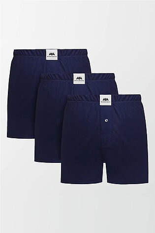 Jersey Boxer Shorts - Pack of 3 Blue