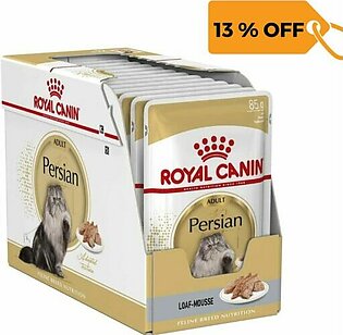 Bundle: Royal Canin Wet Food for Cats / Persian Adult 12 x 85g Pouches