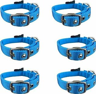 Bundle : Pack of 6 PETX Nylon Collar for Dogs and Puppies
