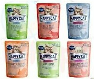 Happy Cat All Meat Pouch Cat Food 85g – Beef