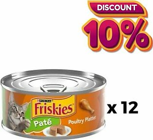 Bundle : Friskies PATE / Wet Cat Food – 156 Gram x 12