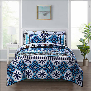 Ceramic Blue Bedspread Set