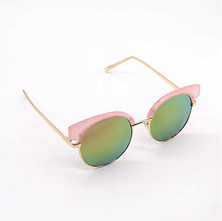 Pink Mix metal Round shaped sunglasses (SG-2240)