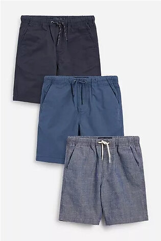 3 Pack Pull-On Shorts