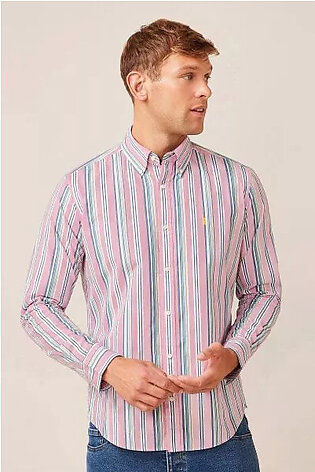 Pink/Blue Stripe Long Sleeve Shirt