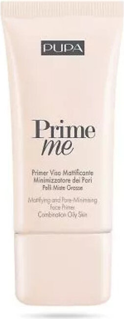 Pupa Prime Me  Mattifying & Pore Minimising Face Primer (Combination Oily Skin)