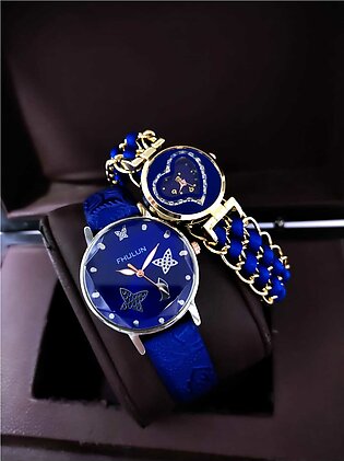 Fhullun Watch + Heart Style Dori Watch Pack of 2 Offer