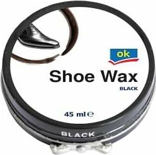 Ok Black Shoe  Wax 45 ML