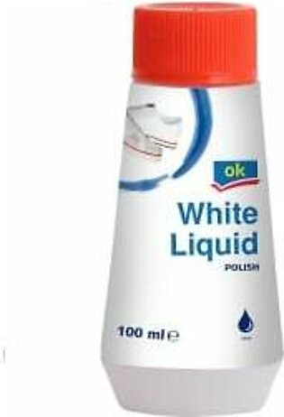 OK Shoe Polish Liquid White 100ML