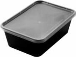Disposable Black Food Container 0.5Ltr 6PCs