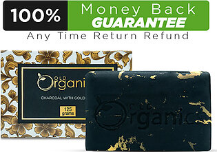 Old Organic Charcoal with Gold Bar 125g