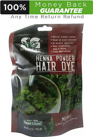 Saeed Ghani Herbal Henna Mehndi Powder Hair Dye 100 Grams