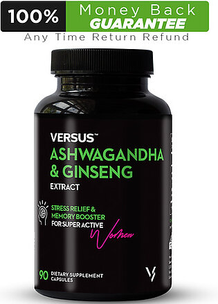 Versus Ashwagandha and Ginseng Extract 90 Capsules