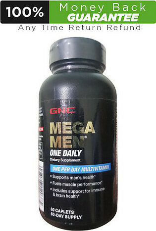 GNC Mega Men 60 Caplets One Daily Multivitamins