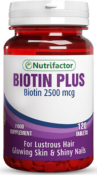 Nutrifactor Biotin Plus 2500mcg 120 Tablets