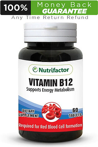 Nutrifactor Vitamin B12 Supports Energy Metabolism 60 Tablets
