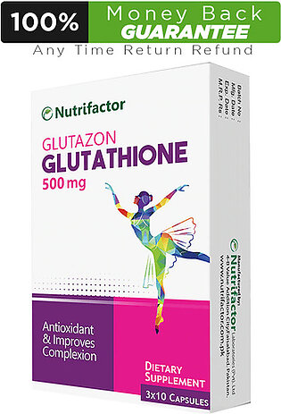 Nutrifactor Glutazon Glutathione 500mg 30 Capsules