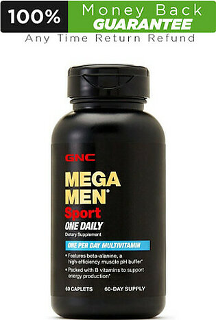 GNC Mega Men Sport 60 Caplets One Daily Multivitamins