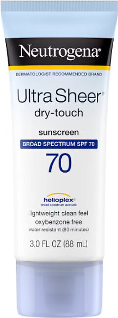 Neutrogena Ultra Sheer Dry-Touch Sunscreen Broad Spectrum SPF 70