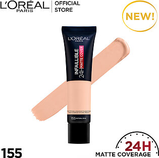 Loreal Infaillible 24H Matte Cover Foundation – 155 Natural Rose