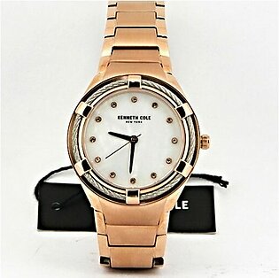 Kenneth Cole Rose Gold Color Women’s Wrist Watch in All Stainless Steel